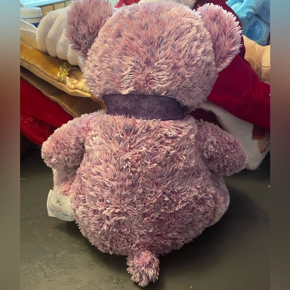 Build-A-Bear Lavender Plush Teddy - Picture 2 of 5